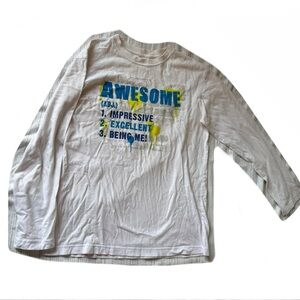Boys Awesome White Shirt